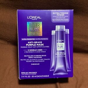 L'Oreal Ever Pure Anti-Brass Purple Mask Extra Pure Toning Rinse Out Treatments